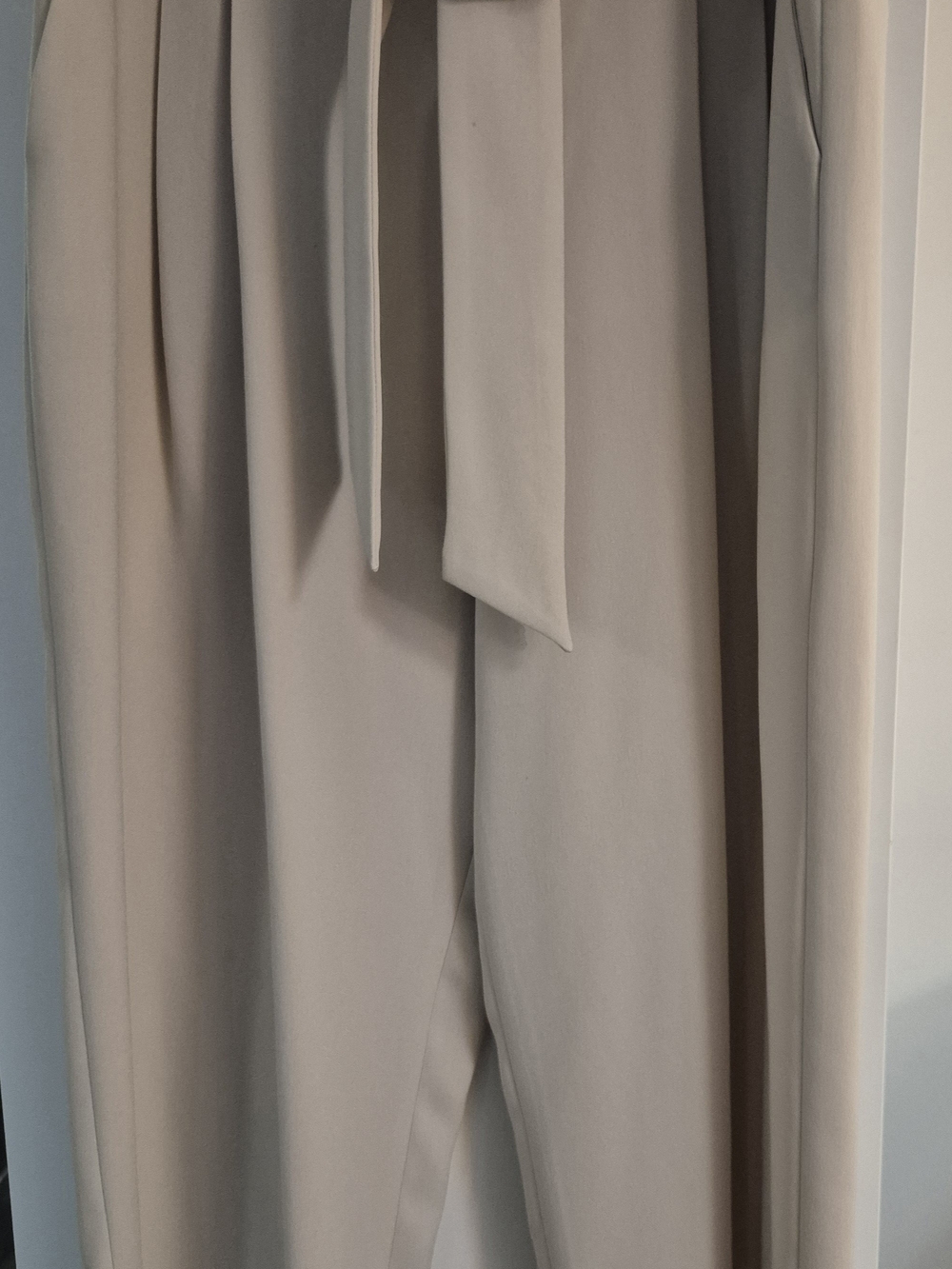 Ralph Lauren Light Beige Tie-Waist Trousers